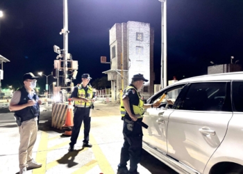 全國同步掃蕩毒駕 花蓮港務警察總隊實施多點攔檢勤務