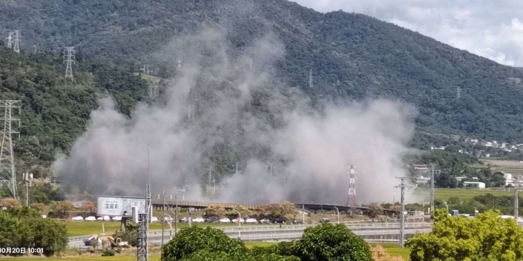 富里鄉明里橋國軍實戰化爆破訓練